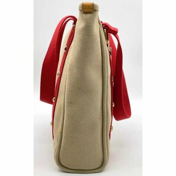 Authentic Louis Vuitton Antigua Red Caba MM W/Box Tote Bag - Picture 6 of 15